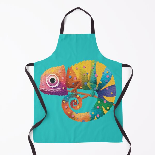 Item preview, Colorful Rainbow Chameleon Lizard Psychedelic Reptile designed and sold by Karin Taylor.