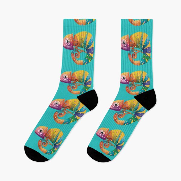 Item preview, Colorful Rainbow Chameleon Lizard Psychedelic Reptile designed and sold by Karin Taylor.