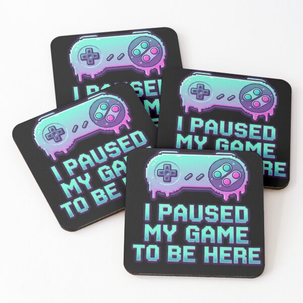 Item preview, I Paused My Game To Be Here Pixel Art Retro Controller Gaming Meme designed and sold by lzxzxl.