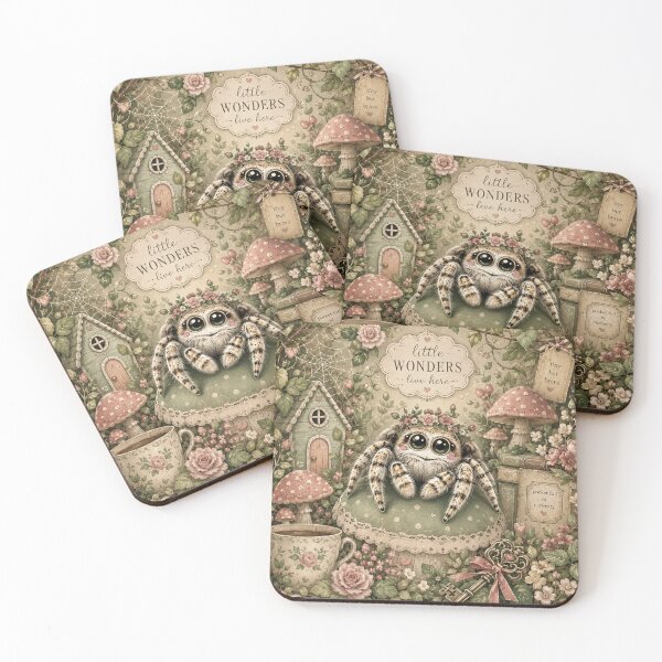 Item preview, Little Wonders in a Charming Garden Jumping Spider designed and sold by Weirdwildco69.