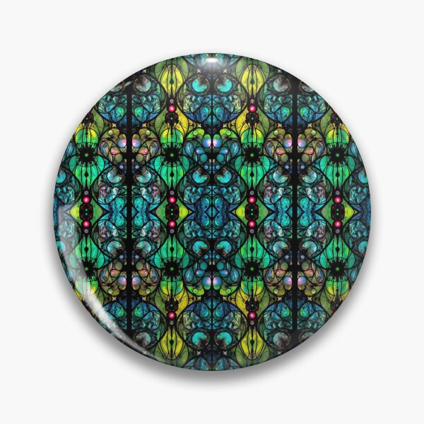 Item preview, Vibrant Stained Glass Pattern | Colorful Art Nouveau Mosaic Design designed and sold by Sachie's Studio.
