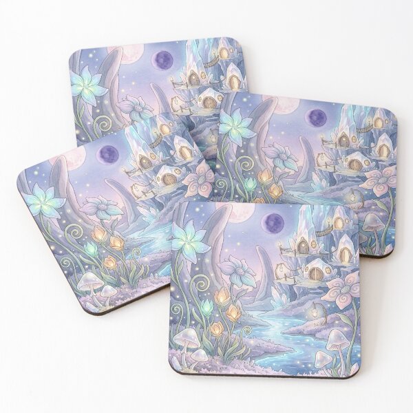 Item preview, Alien Crystal Valley Under Twin Moons designed and sold by amusefullife.
