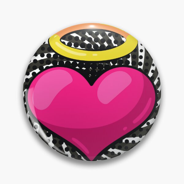 Item preview, Pink Angel Heart Pop Art designed and sold by The Retromotel.