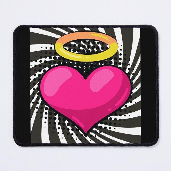 Item preview, Pink Angel Heart Pop Art designed and sold by The Retromotel.