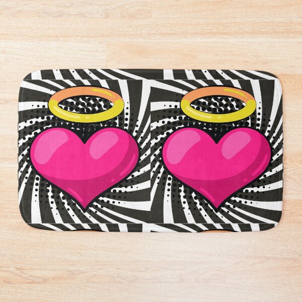 Item preview, Pink Angel Heart Pop Art designed and sold by The Retromotel.
