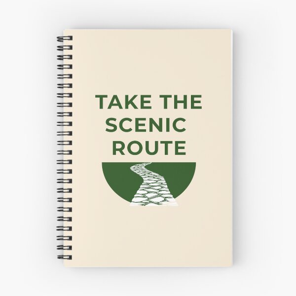 Item preview, Take The Scenic Route Minimalist Winding Path Nature Quote designed and sold by Digital-Thought.