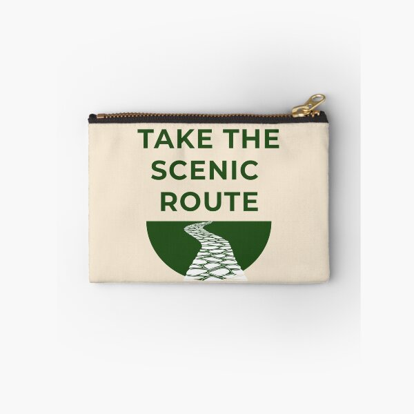 Item preview, Take The Scenic Route Minimalist Winding Path Nature Quote designed and sold by Digital-Thought.