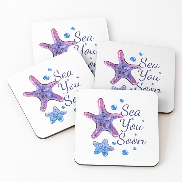 Item preview, Sea you soon - underwater watercolor art designed and sold by Deepness2023.