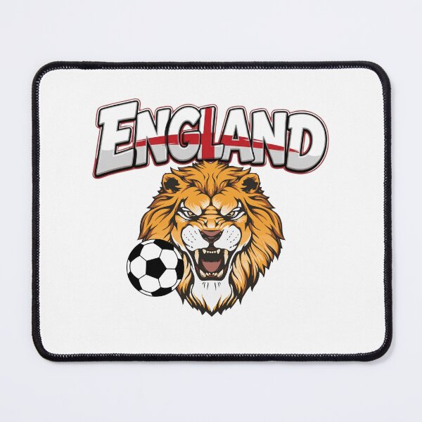 Item preview, England Lion Sports Mascot Soccer T-Shirt designed and sold by Sarah'sCreativeLab.