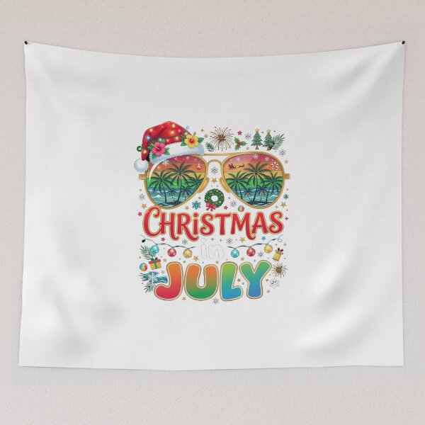 Item preview, Funny Santa Hat Sunglasses Christmas in July Men Women Kids designed and sold by CallDesign.