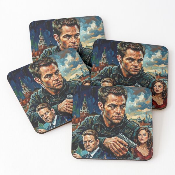 Item preview, Jack Ryan Shadow Recruit Retro Espionage Action Thriller Tribute Art Movie Poster designed and sold by Art's Diner.
