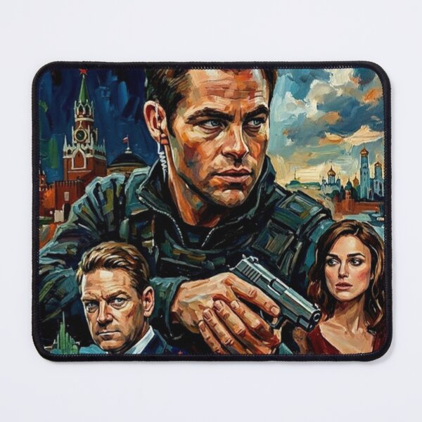 Item preview, Jack Ryan Shadow Recruit Retro Espionage Action Thriller Tribute Art Movie Poster designed and sold by Art's Diner.