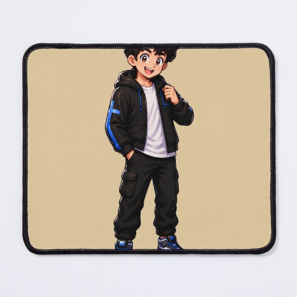 Item preview, Cute Anime Boy in Black Hoodie designed and sold by Ajichofshop.