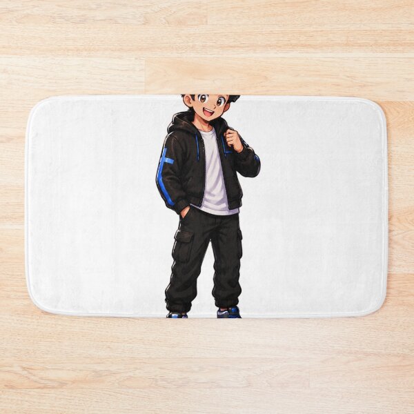 Item preview, Cute Anime Boy in Black Hoodie designed and sold by Ajichofshop.