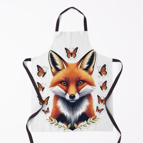 Item preview, Fox and butterflies designed and sold by kidoramagic.