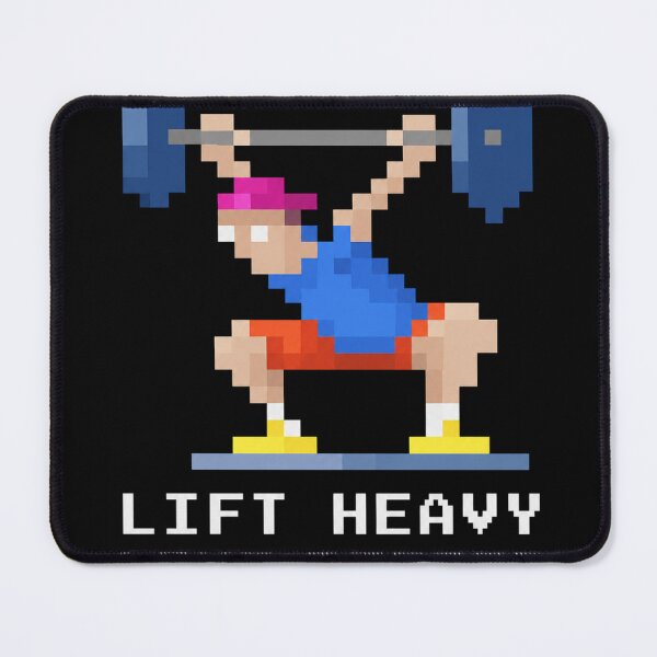 Item preview, Lift Heavy Live Better Pixel Art Retro Gym Motivation Design designed and sold by Digistore1221.
