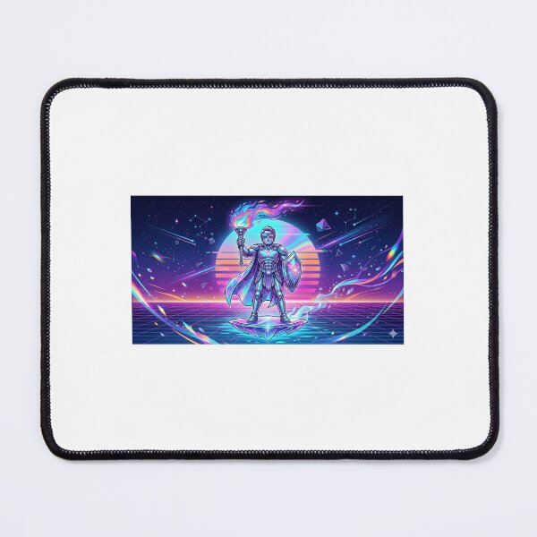 Item preview, Liberty Crystal Warrior — America 250th Anniversary Retro Synthwave Neon Sticker 1776-2026 designed and sold by VikrantCreative.