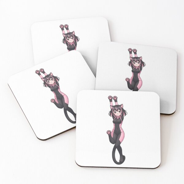 Item preview, Cute Anime Cat Girl Stretching Pose designed and sold by Ahmedsyde.