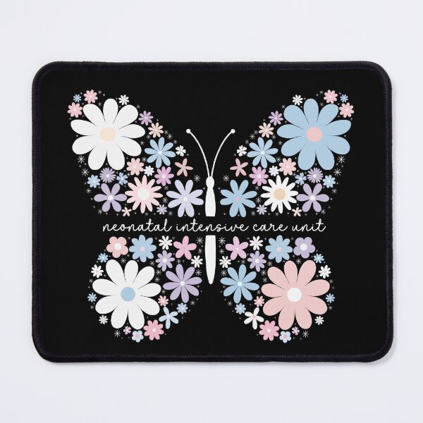 Item preview, Neonatal Intensive Care Unit Floral Butterfly Nurse Pride designed and sold by FreshVibe Prints.