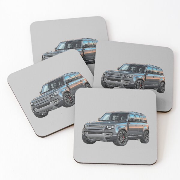 Item preview, Custom Land Rover Defender OCTA Lowered Grey V8 SUV Illustration designed and sold by Motorline44.
