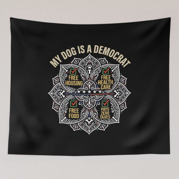 Item preview, My Dog is A Democrat Free Housing  designed and sold by gear-posters.