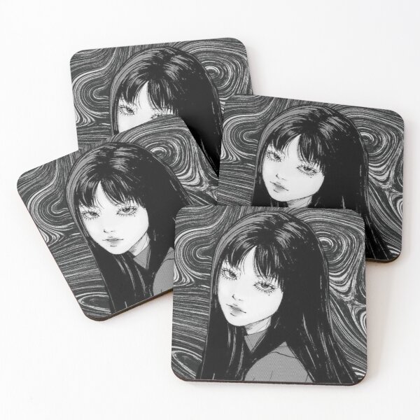 Item preview, Black and white manga girl with spirals designed and sold by Tribalgothss.