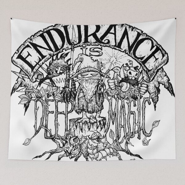Item preview, Endurance is Deep Magic designed and sold by Fiery Squirrel Art.