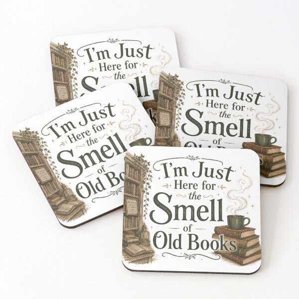 Item preview, I'm Just Here for the Smell of Old Books Vintage Book Lover Design. designed and sold by  BreedCraft Studio.