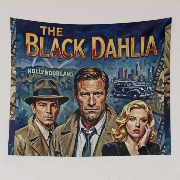 Item preview, The Black Dahlia Retro Neo-Noir Crime Drama Tribute Art Movie Poster designed and sold by Art's Diner.