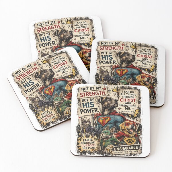 Item preview, Faith Over Fear Pet Superhero | designed and sold by Chaotic Critters.