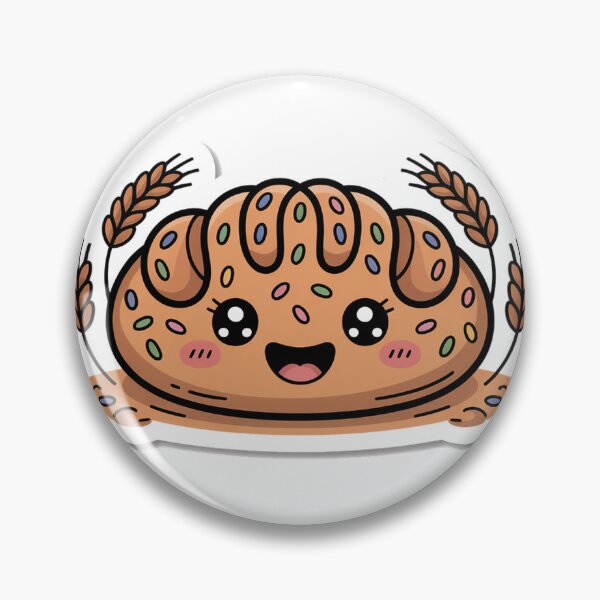 Item preview, Sourdough Bread Smile Sticker - Cute Loaf Face Funny Baker Kawaii Art designed and sold by AVACL0.