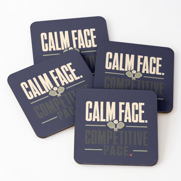 Item preview, Calm Face Competitive Pace - Pickleball Quote designed and sold by GoverArt.