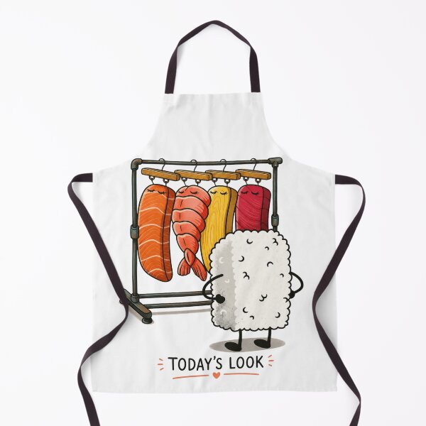 Item preview, Today's Look – Funny Sushi Wardrobe Rice Cartoon designed and sold by UUniqueIImprint.