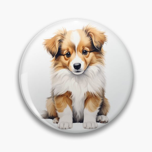 Item preview, Curious Sheltie Puppy Portrait designed and sold by SabraDD.