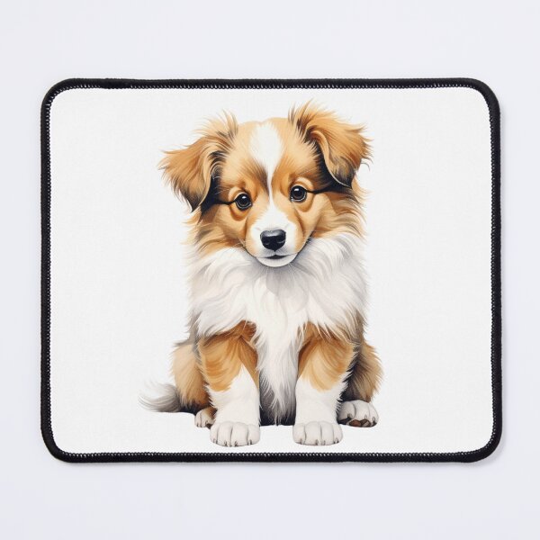 Item preview, Curious Sheltie Puppy Portrait designed and sold by SabraDD.