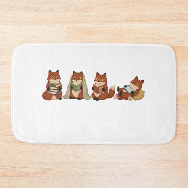 Item preview, Bookish Foxes Reading | Cottagecore Fox Art Gift designed and sold by Sandydesign.