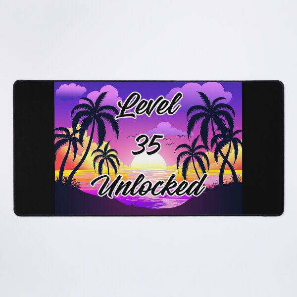 Item preview, 35th Birthday - Retro Sunset Gamer designed and sold by MayaCordalia.