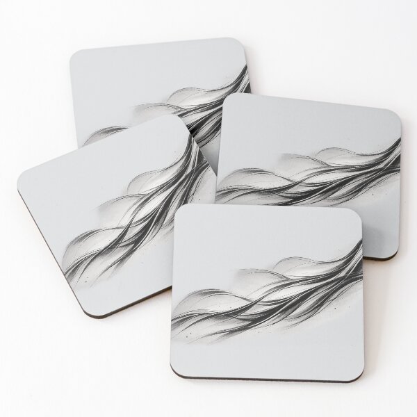 Item preview, Modern Ink Waves | Elegant Minimalist Wall Art designed and sold by rigelcreation.