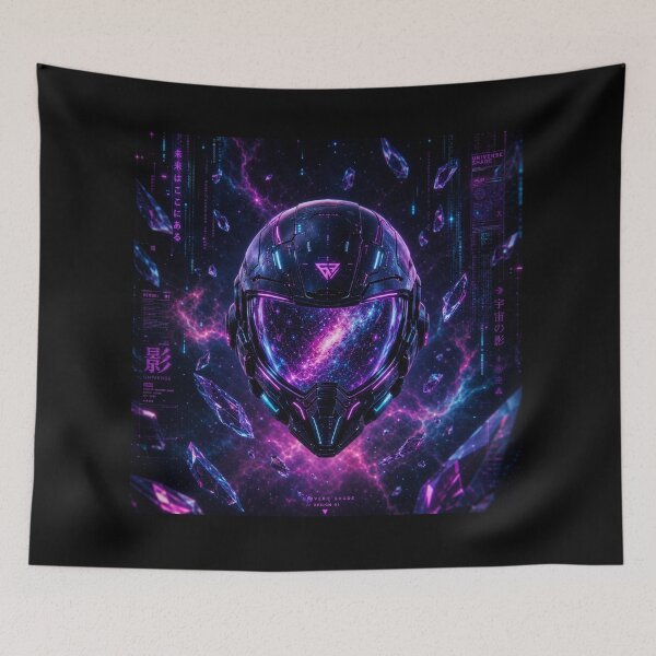 Item preview, Universe Shade: Cosmic Cyber Helmet in the Infinite Void designed and sold by UniverseShade.