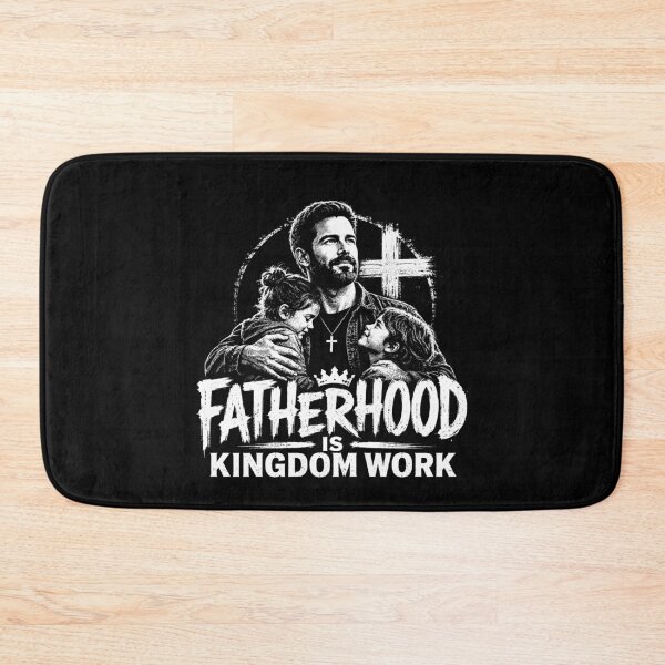 Item preview, Fatherhood Is Kingdom Work – Christian Dad Faith Based Father’s Day Design designed and sold by PosiMCreations.