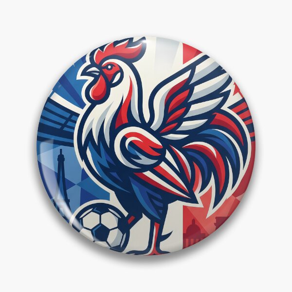 Item preview, France Rooster Soccer Crest designed and sold by PixorStudio.
