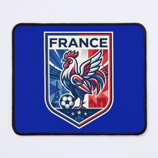 Item preview, France Rooster Soccer Crest designed and sold by PixorStudio.
