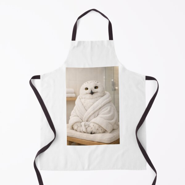 Item preview, Adorable Bathrobe Snowy Owl designed and sold by Sillytoe.