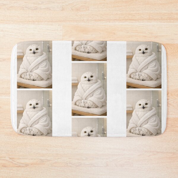 Item preview, Adorable Bathrobe Snowy Owl designed and sold by Sillytoe.