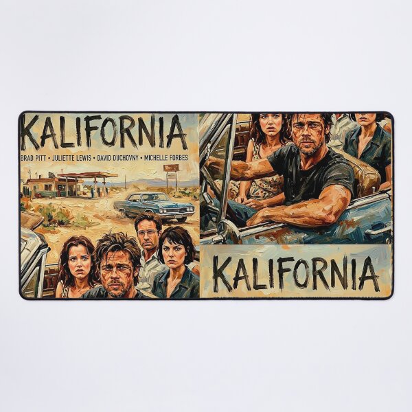 Item preview, Kalifornia Retro 1990s Psychological Thriller Road Movie Tribute Art Poster designed and sold by Art's Diner.