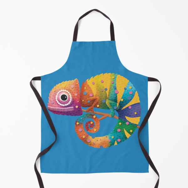 Item preview, Colorful Rainbow Chameleon Lizard Psychedelic Reptile designed and sold by Karin Taylor.