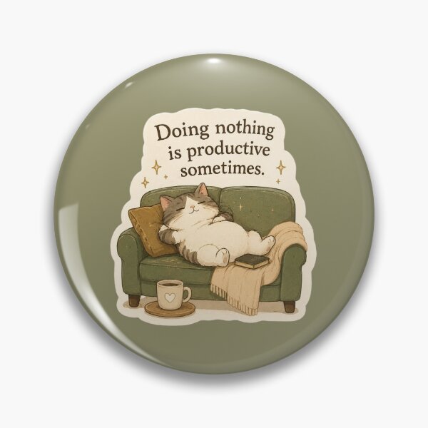 Item preview, cozy cat doing nothing designed and sold by lumahouse.