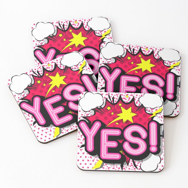 Item preview, Pop Art Polka Dots with Neon Yes! designed and sold by The Retromotel.
