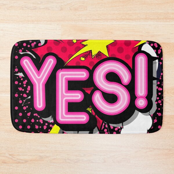 Item preview, Pop Art Polka Dots with Neon Yes! designed and sold by The Retromotel.