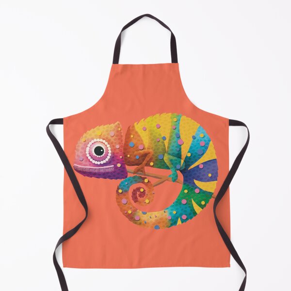 Item preview, Colorful Rainbow Chameleon Lizard Psychedelic Reptile designed and sold by Karin Taylor.